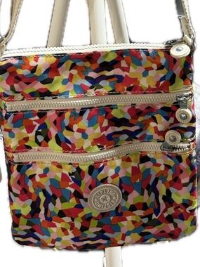 Kipling Keiko Crossbody Bag  "Color Burst" or "Multi Splatter" pattern.